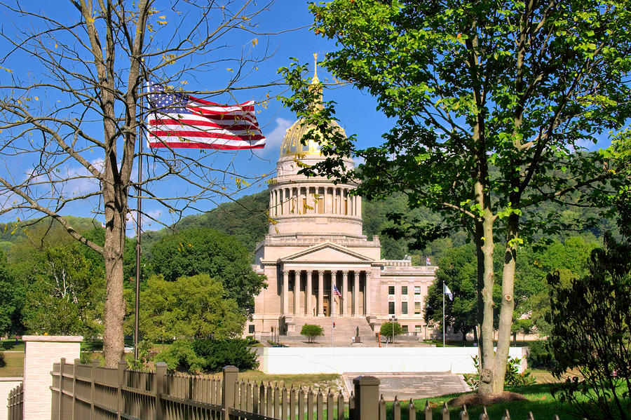 Summer Photograph - WV Capitol #2 by Mary Almond