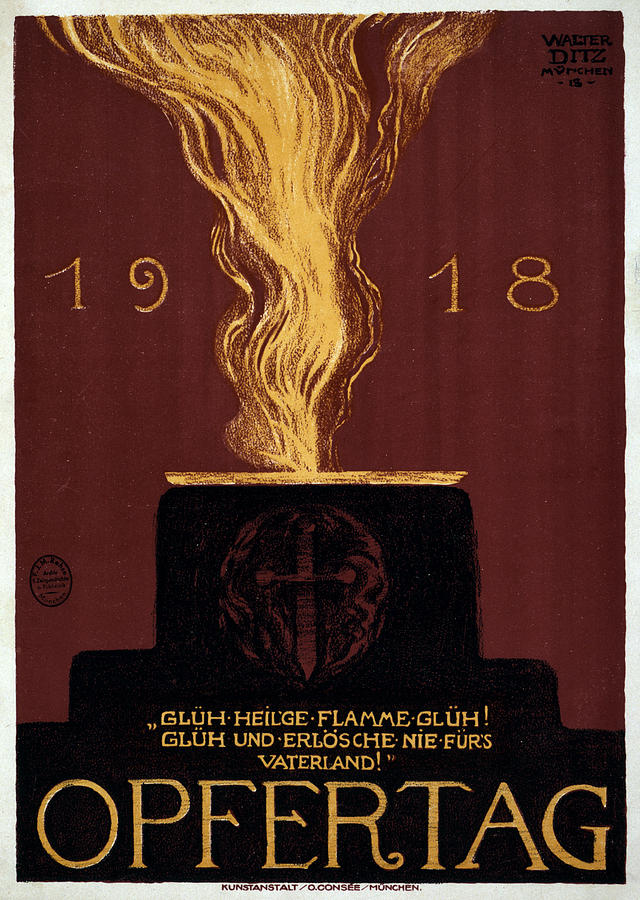 Wwi German Poster, 1918 #1 Painting by Granger Wwi German Poster, 1918 #1 Painting by Granger