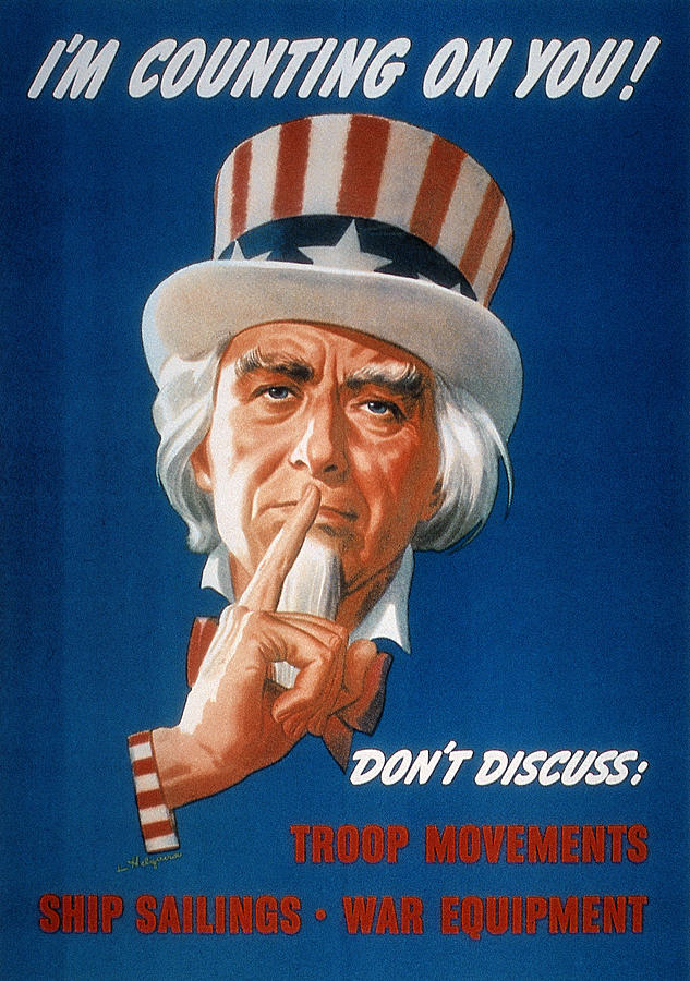 20th Century Photograph - Wwii: Careless Talk Poster #1 by Granger
