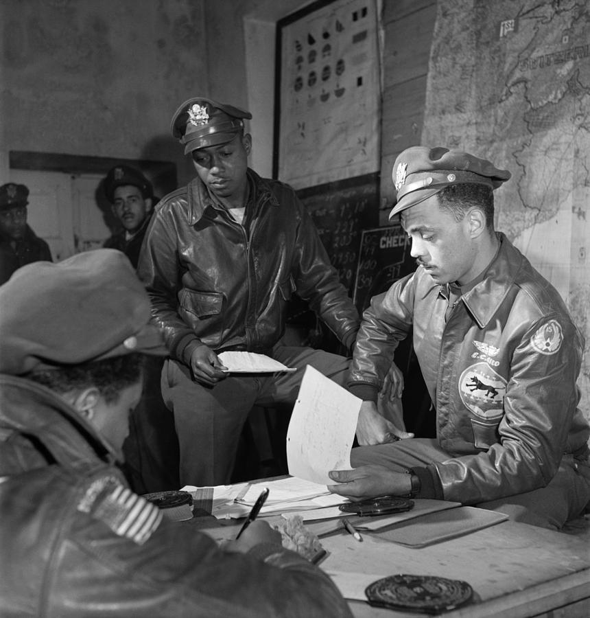 Wwii: Tuskegee Airmen, 1945 #1 Photograph by Granger