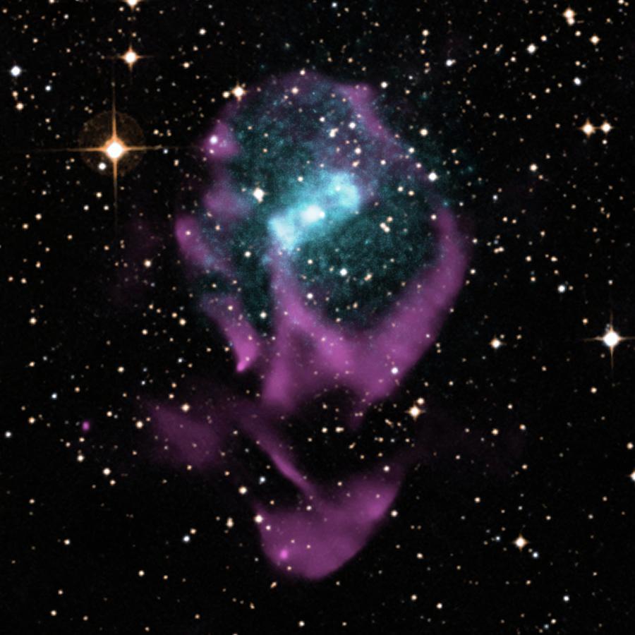 Space Photograph - X-ray Binary Stars #1 by Nasa/cxc/univ. Of Wisconsin