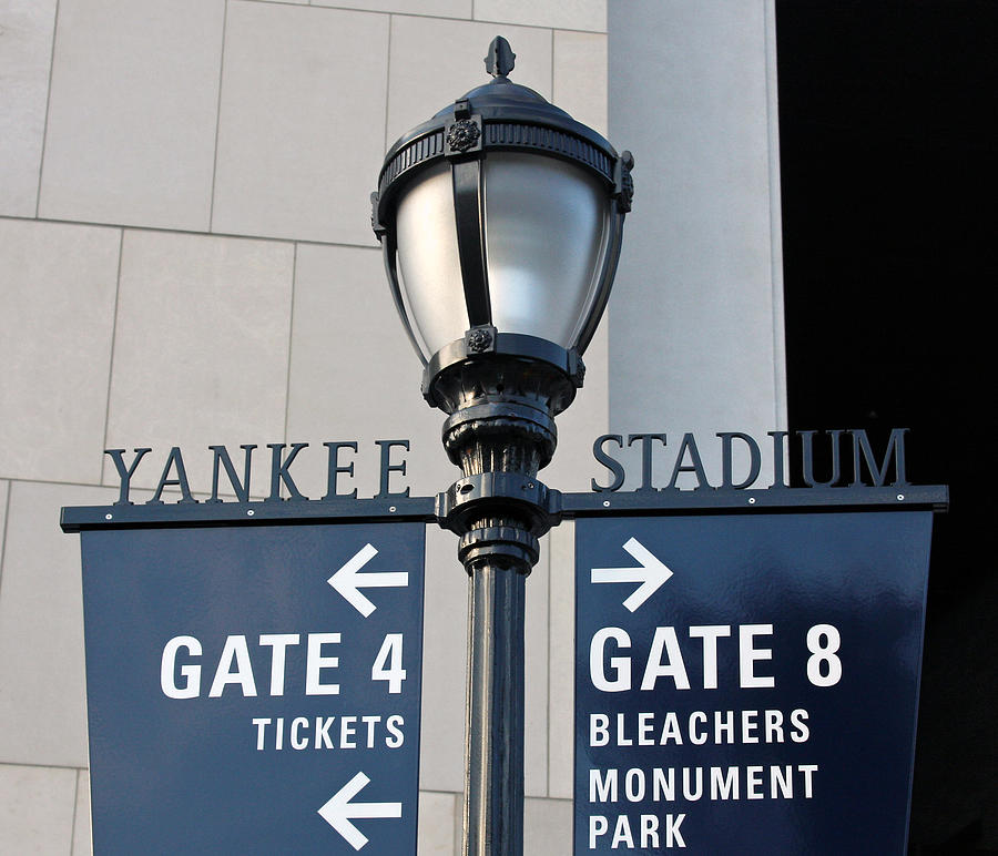 Yankee Stadium Sign Post #1 Photograph by Aurelio Zucco