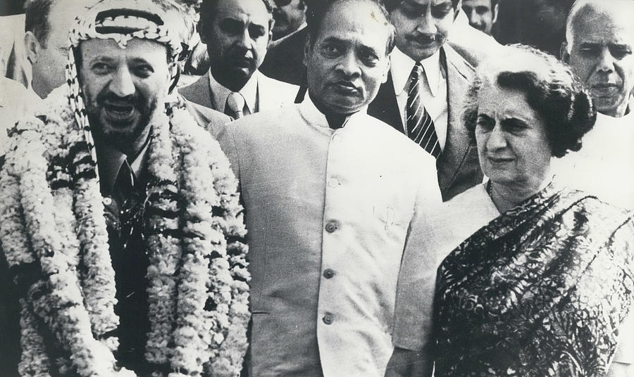 Yasser Arafat Meets Mrs. Gandhi Photograph by Retro Images Archive - Pixels