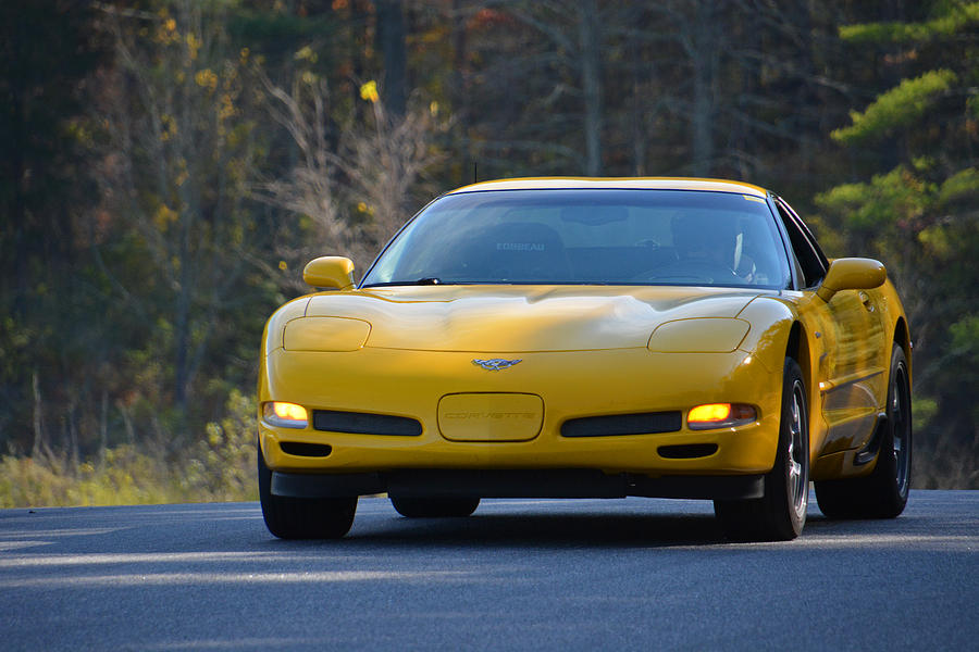 Yellow Corvette #2 Photograph by Mike Martin