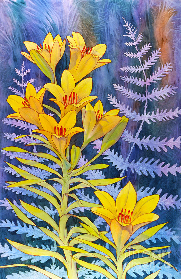 Yellow Lilies Painting by Teresa Ascone