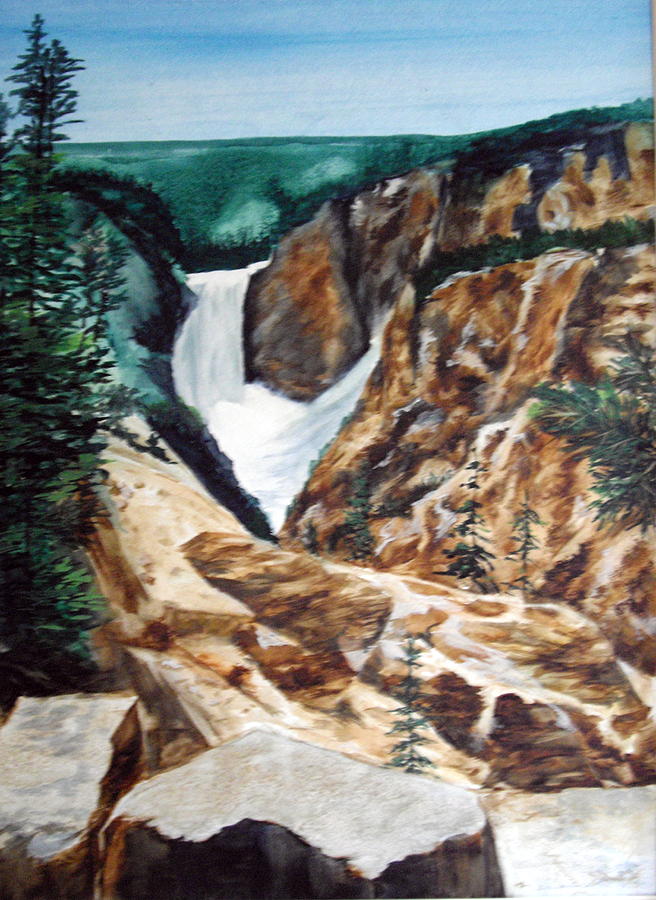 Yellowstone #1 Painting by Ellen Canfield