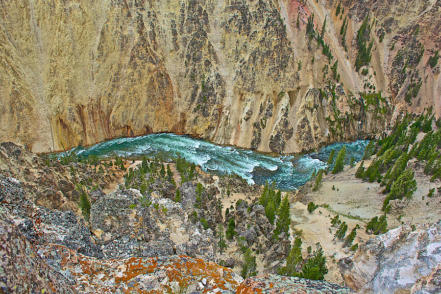 Yellowstone National Park Photograph - Yellowstone River in Grand Canyon of the Yellowstone in Yellowstone National Park-Wyoming #2 by Ruth Hager