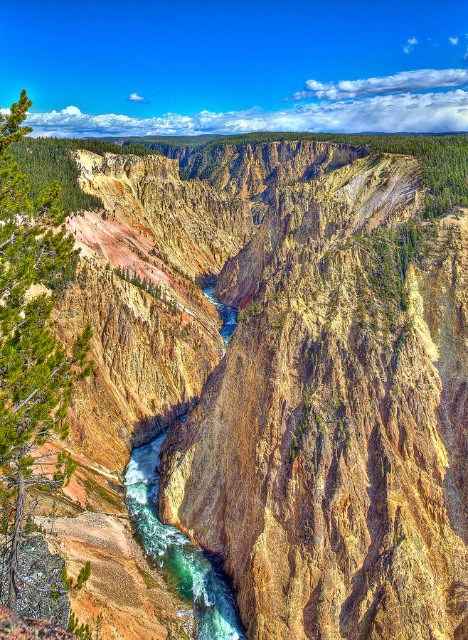 Yellowstone National Park Photograph - Grand Canyon of the Yellowstone River #1 by Jeff Donald
