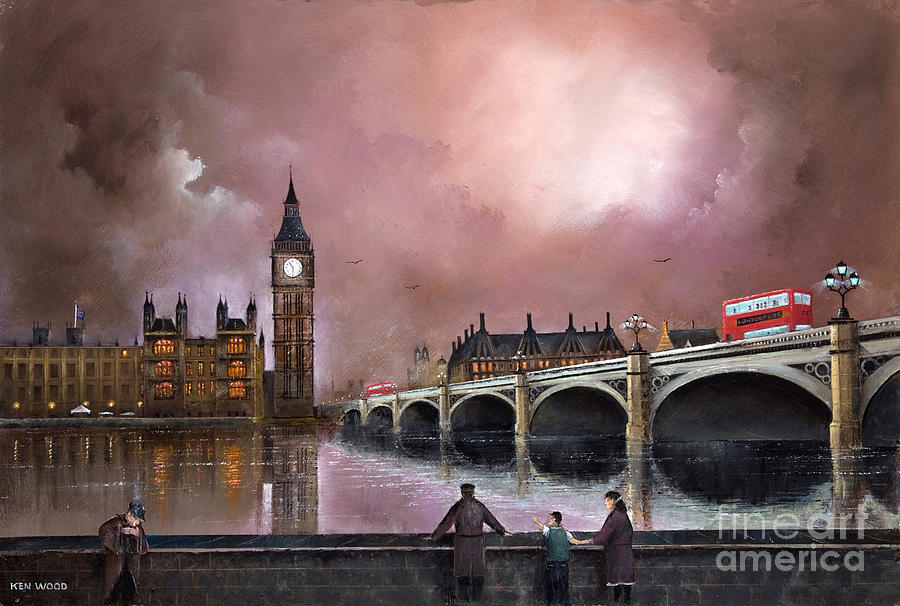 Yes Son Thats Big Ben, London - England Painting by Ken Wood