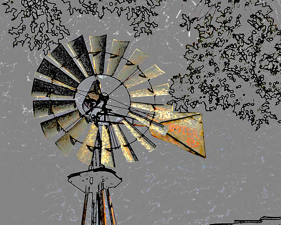 Yesterdays Windmill Photograph by Linda Cox