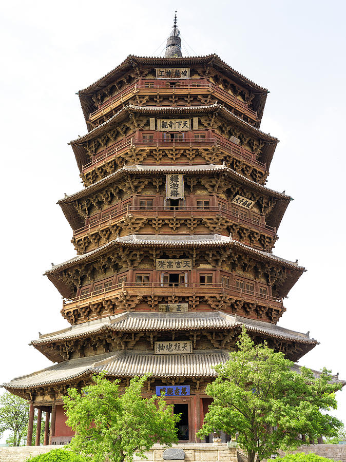 Yingxian Wooden Pagoda. Shanxi. China Photograph By Luis Castaneda Inc.