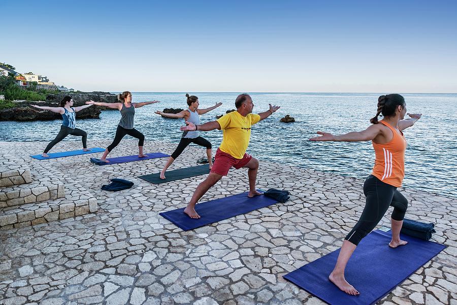 Yoga By The Sea #1 Photograph by Science Photo Library Yoga By The Sea #1 Photograph by Science Photo Library