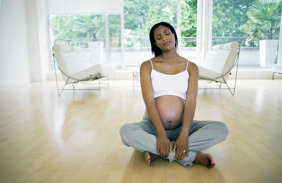 Yoga In Pregnancy #1 Photograph by Ian Hooton/science Photo Library