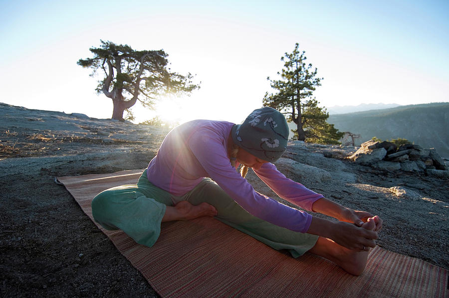 Yoga Outside At Sunrise #1 Photograph by Lars Schneider - Fine Art America