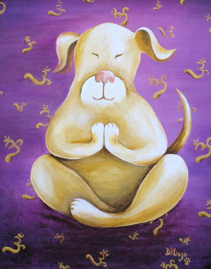 Yogi Dog #1 Painting by Dina Dargo