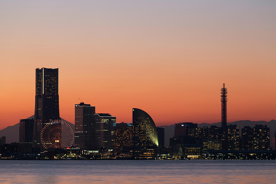 Yokohama Sunset View Photograph by Masashi Yukizane Yokohama Sunset View Photograph by Masashi Yukizane