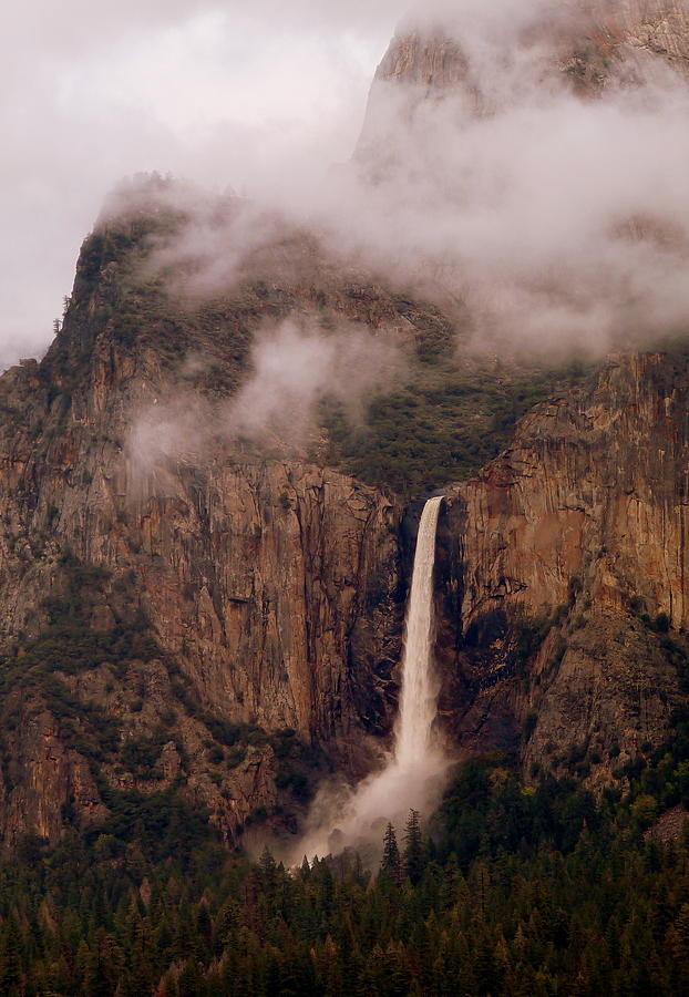 Yosemite Bridalveil Falls #1 Photograph by Jeff Lowe