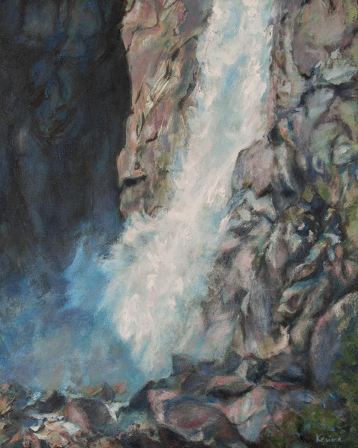 Yosemite Fall Painting by Kerima Swain