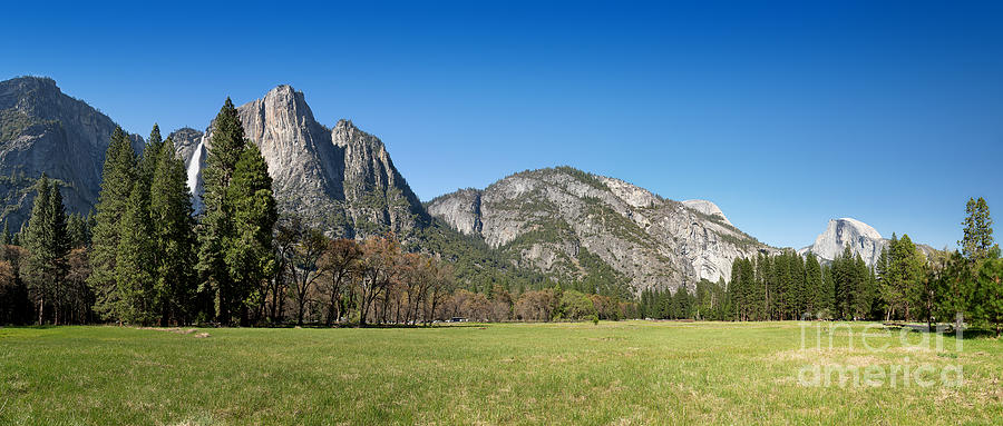 Yosemite Meadow panorama #1 Photograph by Jane Rix