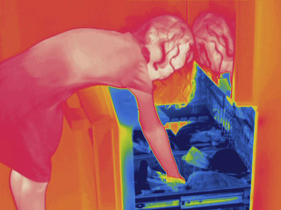 Young Girl, Thermogram #1 Photograph by Science Stock Photography