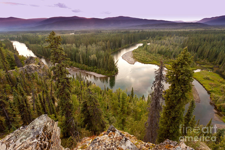 Yukon Canada taiga wilderness and McQuesten River Photograph by Stephan ...
