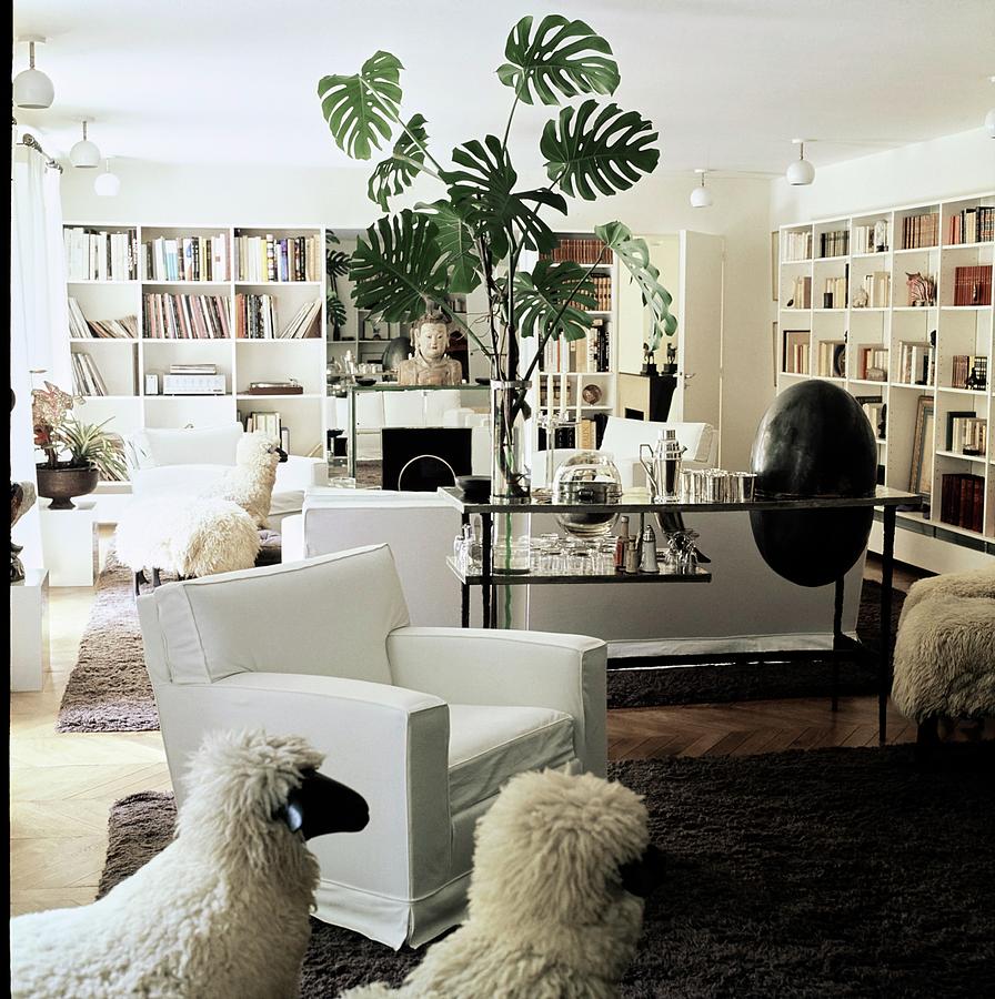 Yves Saint Laurents Living Room Photograph by Horst P. Horst