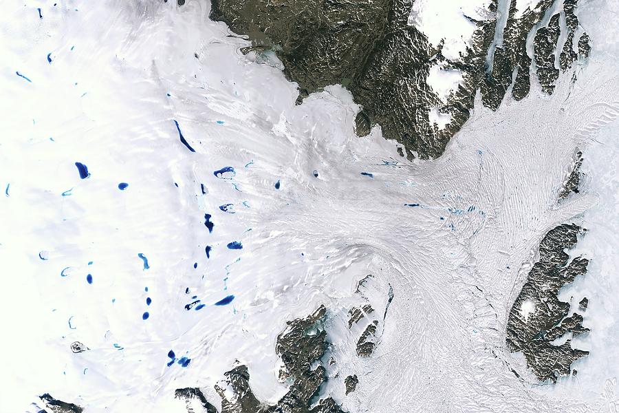 Zachariae Isstrom Glacier #1 Photograph by Nasa Earth Observatory/usgs ...