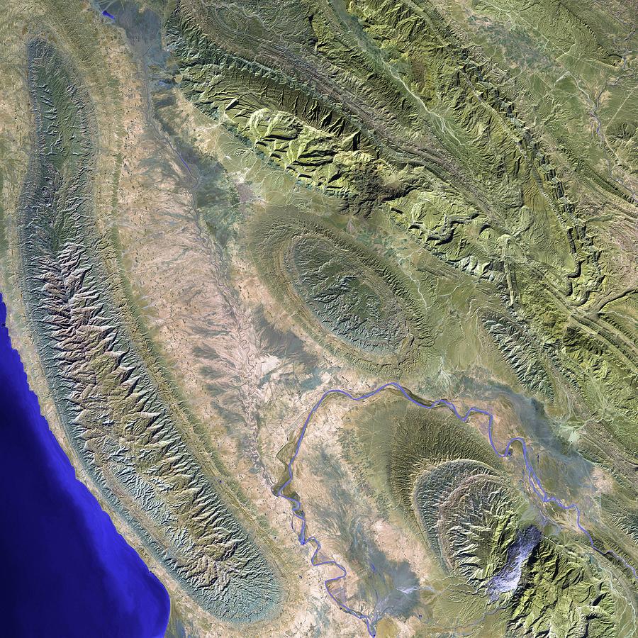 Zagros Mountains #1 Photograph by Nasa/science Photo Library