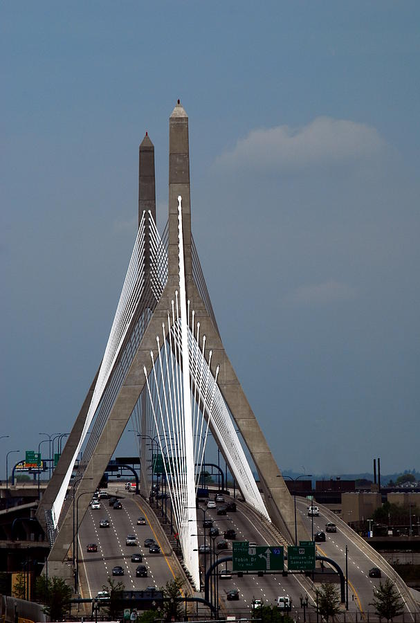 Zakim Bridge Boston #1 Photograph by Caroline Stella