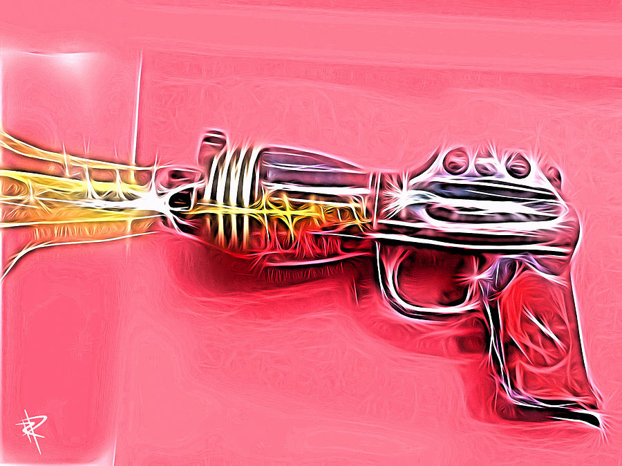 Ray Gun Mixed Media - ZAP by Russell Pierce Ray Gun Mixed Media - ZAP by Russell Pierce