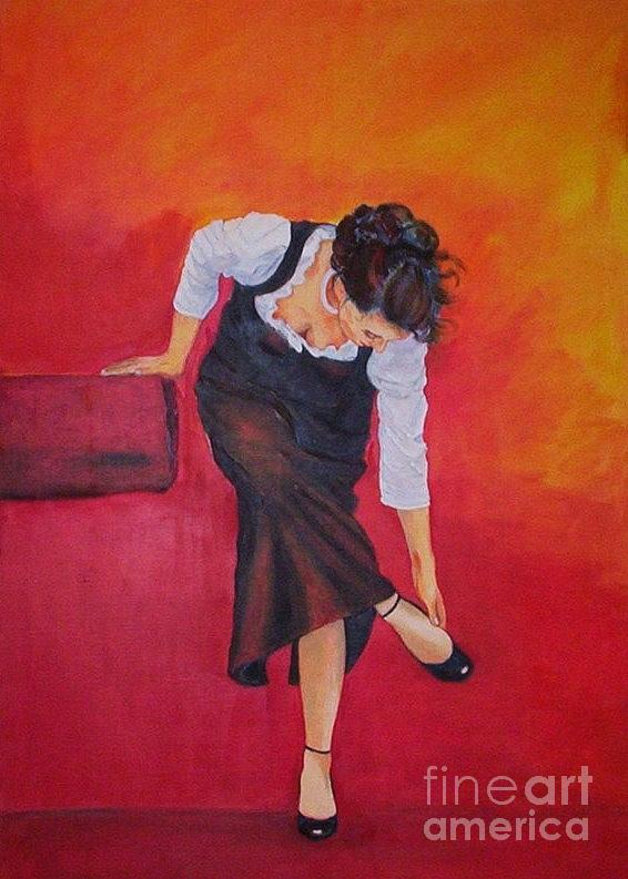Zapatos i #1 Painting by Dagmar Helbig