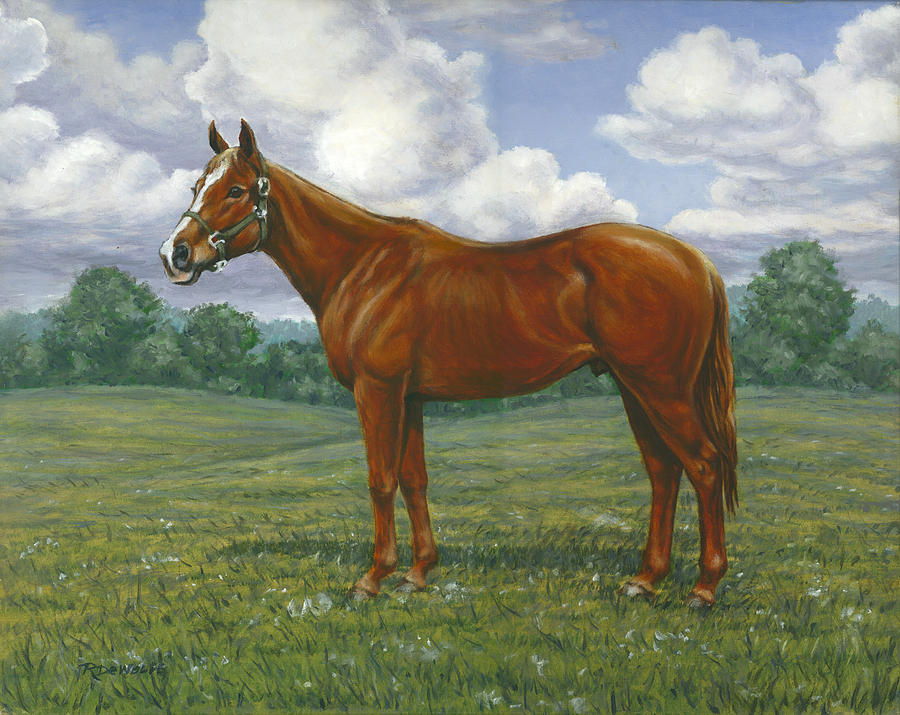 Horse Painting - Ziggy #1 by Richard De Wolfe