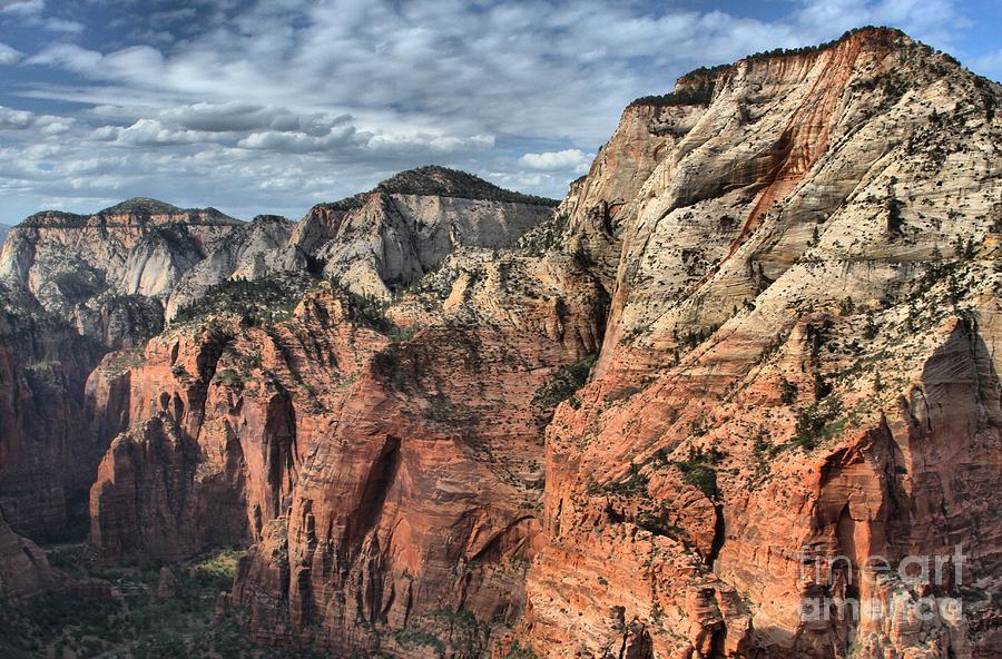 Zion National Park Photograph - Zion Canyon Walls #1 by Adam Jewell
