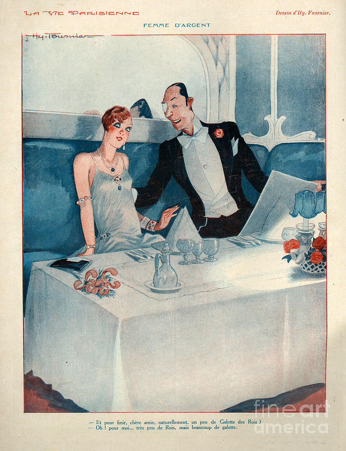 France Drawing - 1920s France La Vie Parisienne #10 by The Advertising Archives