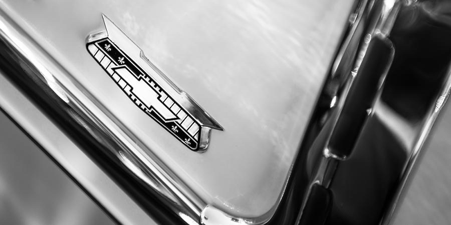 1955 Chevrolet Belair Emblem #10 Photograph by Jill Reger
