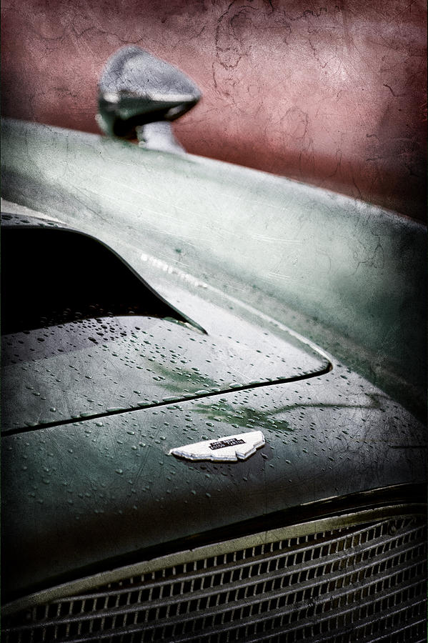 1959 Aston Martin DB4 GT Hood Emblem #10 Photograph by Jill Reger