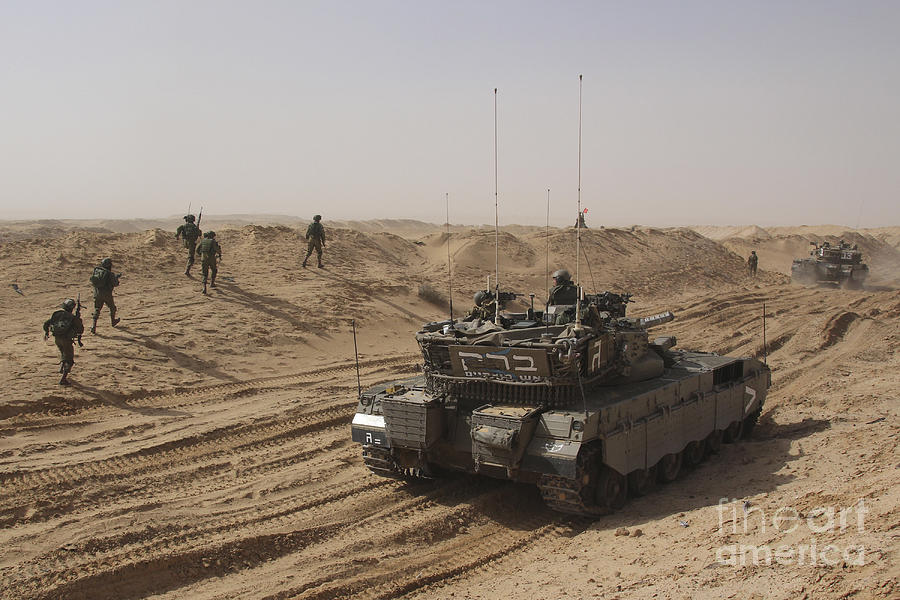 Transportation Photograph - An Israel Defense Force Merkava Mark II #10 by Ofer Zidon