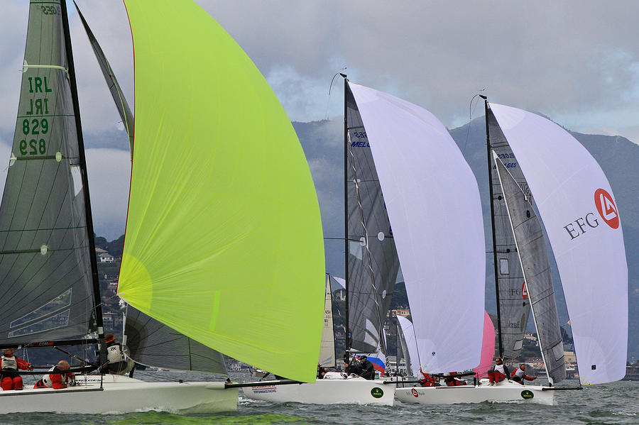 Bay Spinnakers #13 Photograph by Steven Lapkin