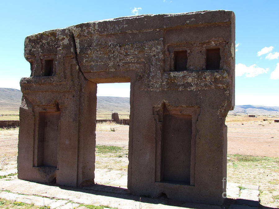 Bolivia Tiahuanaco wall Photograph by Ted Pollard - Fine Art America