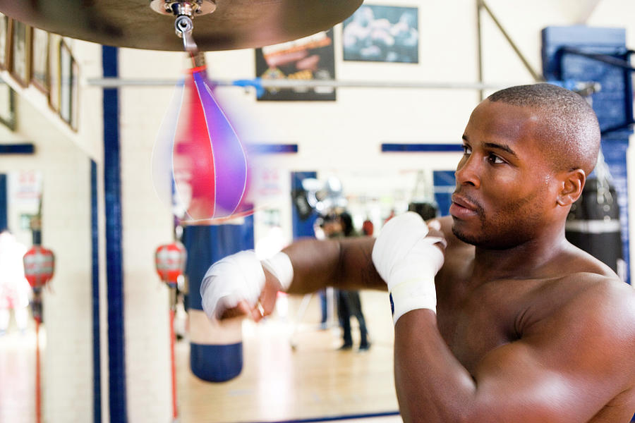 Sports Photograph - Boxer Training #10 by Gustoimages/science Photo Library