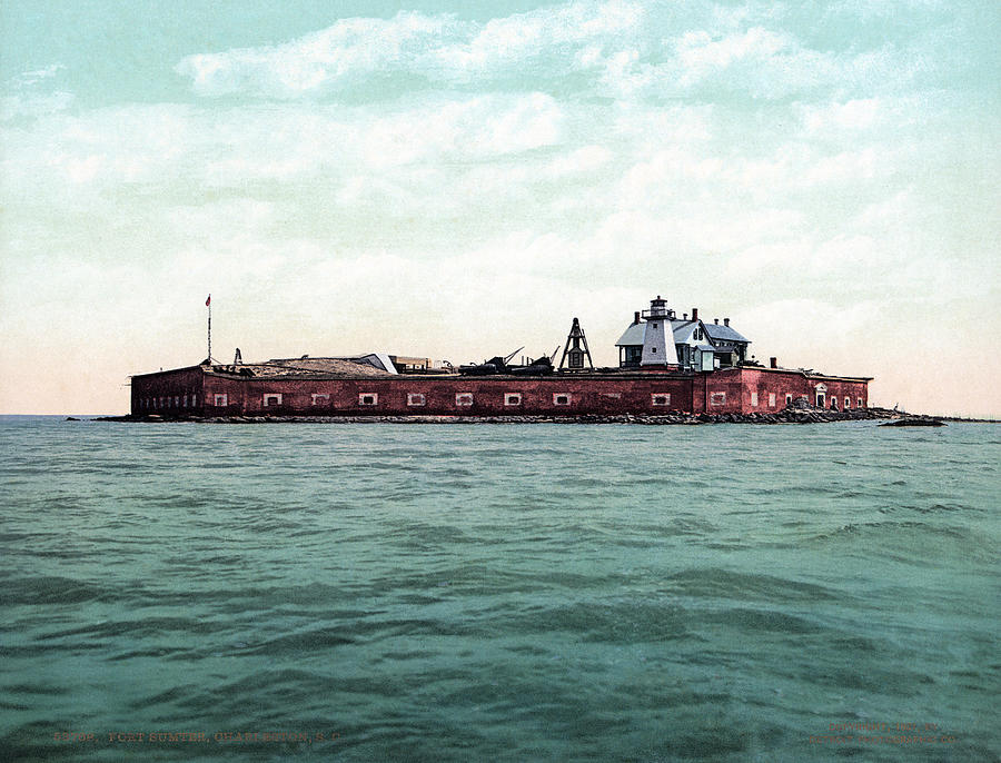 Civil War Fort Sumter Painting By Granger