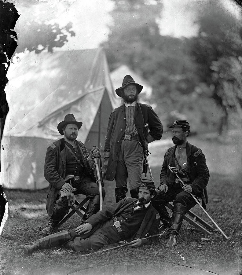 Civil War Union Officers #10 Photograph by Granger - Fine Art America