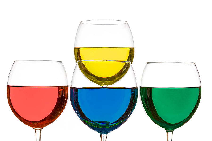 Colorful Wine Glasses #10 Photograph by Peter Lakomy