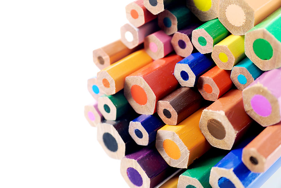 Pattern Photograph - Crayons #10 by Chevy Fleet