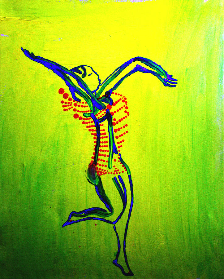 Dinka Dance - South Sudan #10 Painting by Gloria Ssali