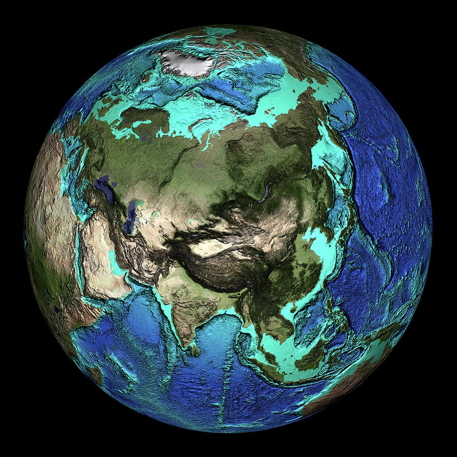 Earth S Topography Photograph By Noaa Science Photo Library Pixels Merch