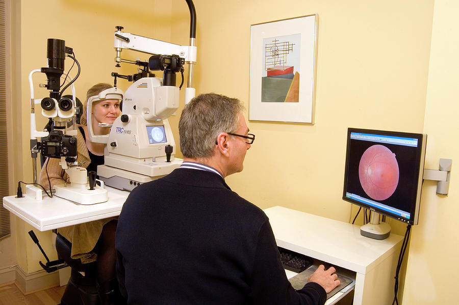 Machine Photograph - Eye Examination #10 by Mark Thomas/science Photo Library