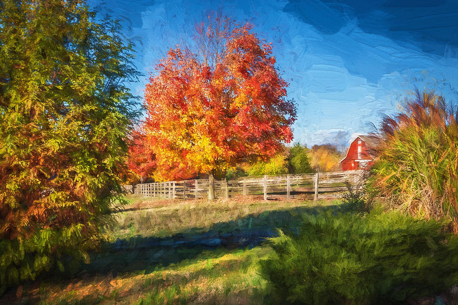 Fall Foliage Sussex County New Jersey Painted  #10 Photograph by Rich Franco