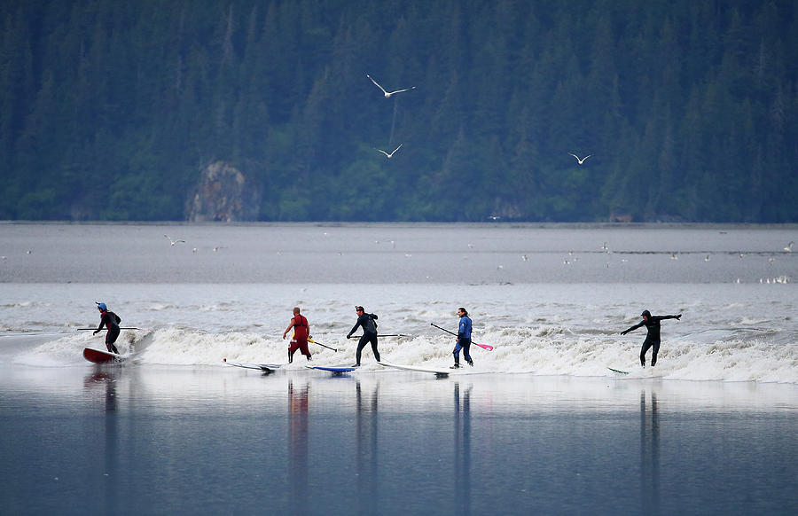 Feature - Bore Tide Surfing In Alaska #10 Photograph by Streeter Lecka