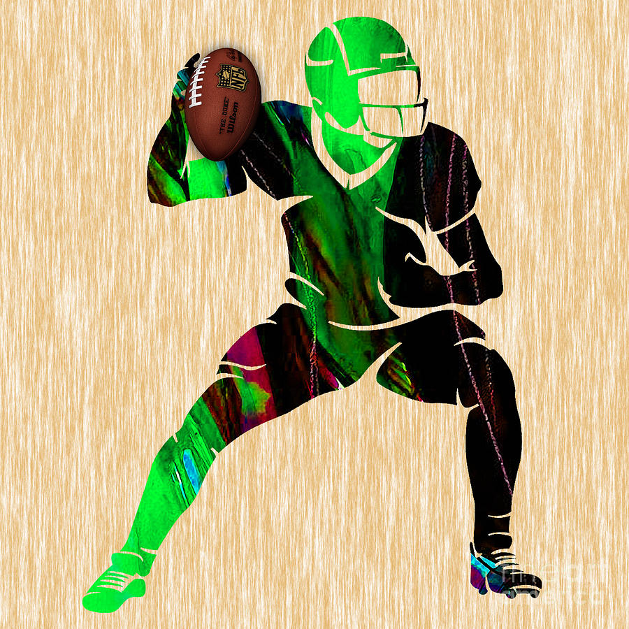 Football Mixed Media - Football #10 by Marvin Blaine